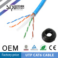 SIPU LC Fluke aprovado 4 pares trançados cat6 cabo/cabo cat6 preço/cat6 utp cabo utp